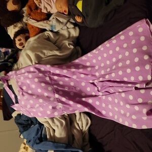 Light purple and white dress